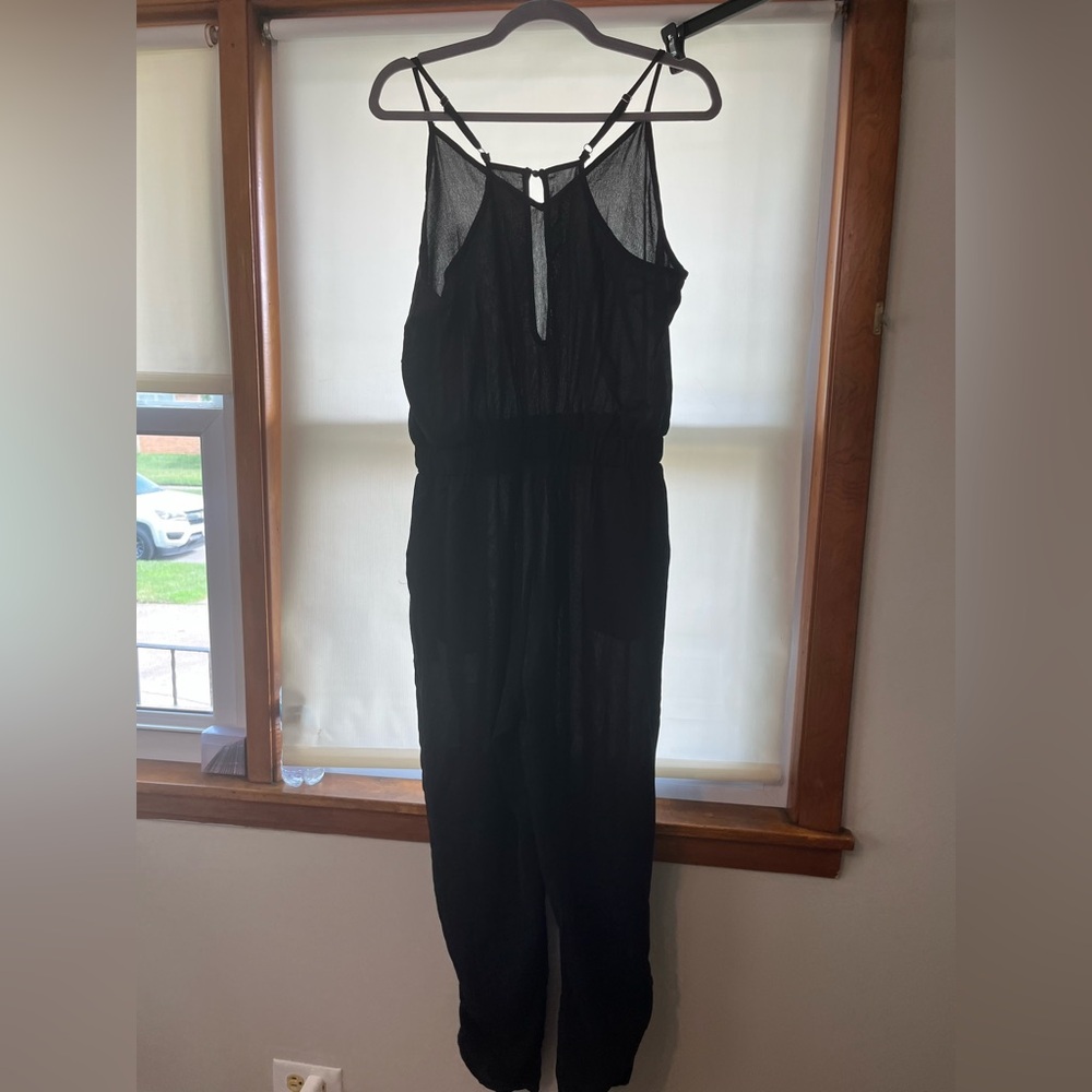 #7 Large Cupshe Elegant Black Sleeveless Jumpsuit - Picture 7 of 8